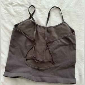 Free People Movement - Strappy Back Tighten Up Tank - Smoke Signal - XS/S